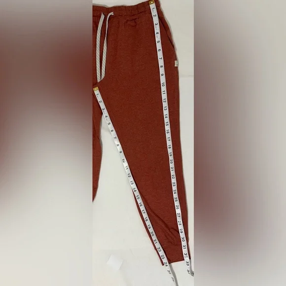 Vuori Performance Joggers XS Rust Orange Athleisure Lounge Sweatpants - Picture 6 of 7